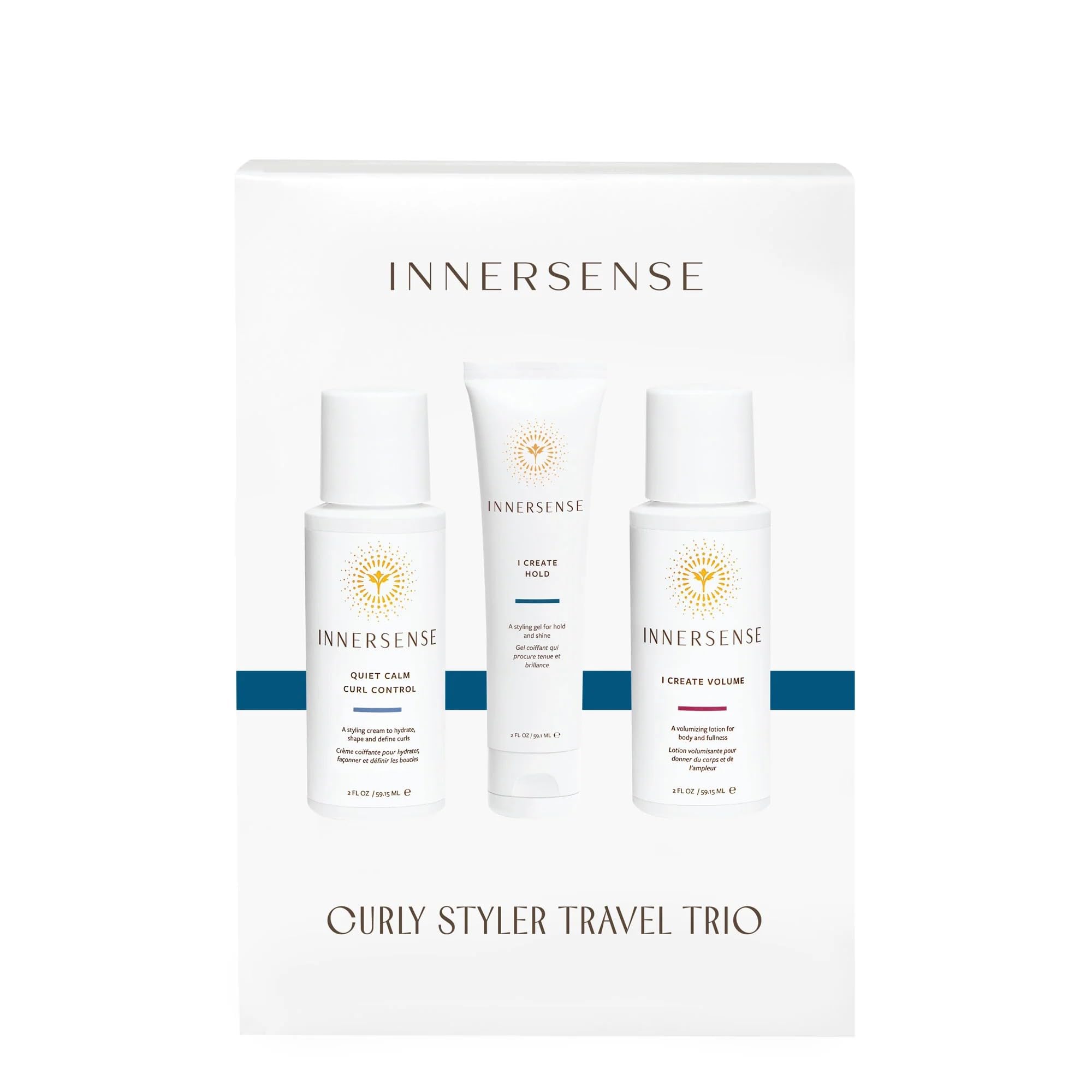 INNERSENSE I Create Volume Lotion bottle near roots for added lift
