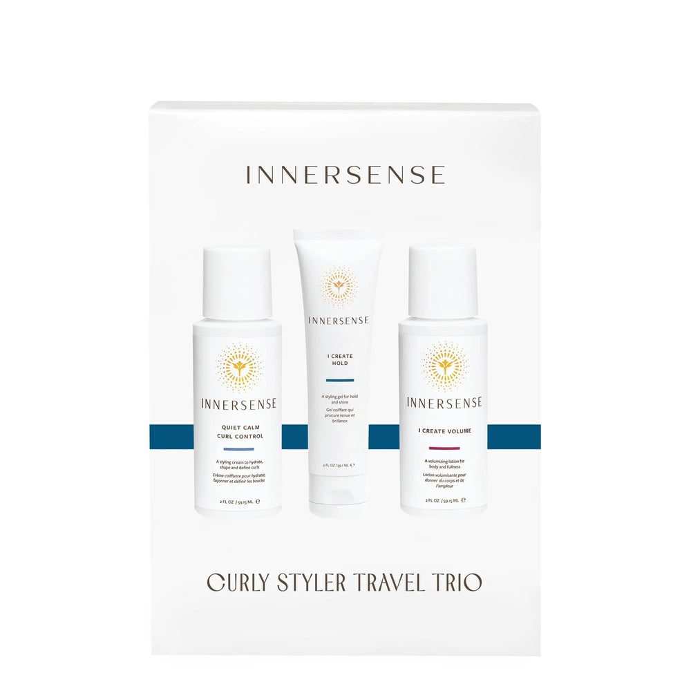 INNERSENSE I Create Volume Lotion bottle near roots for added lift