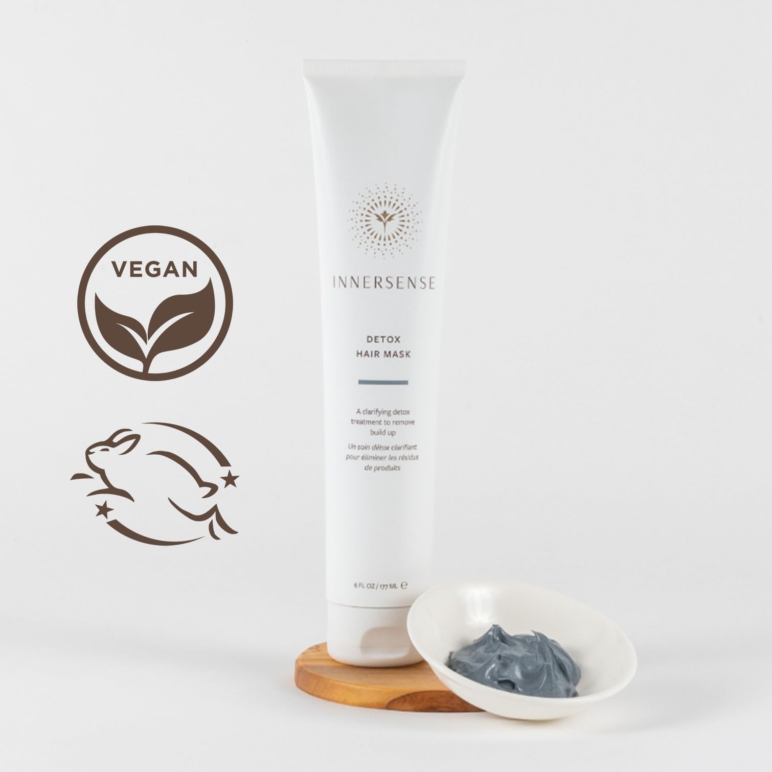 Two-pack INNERSENSE Detox Hair Mask ready for routine detox.