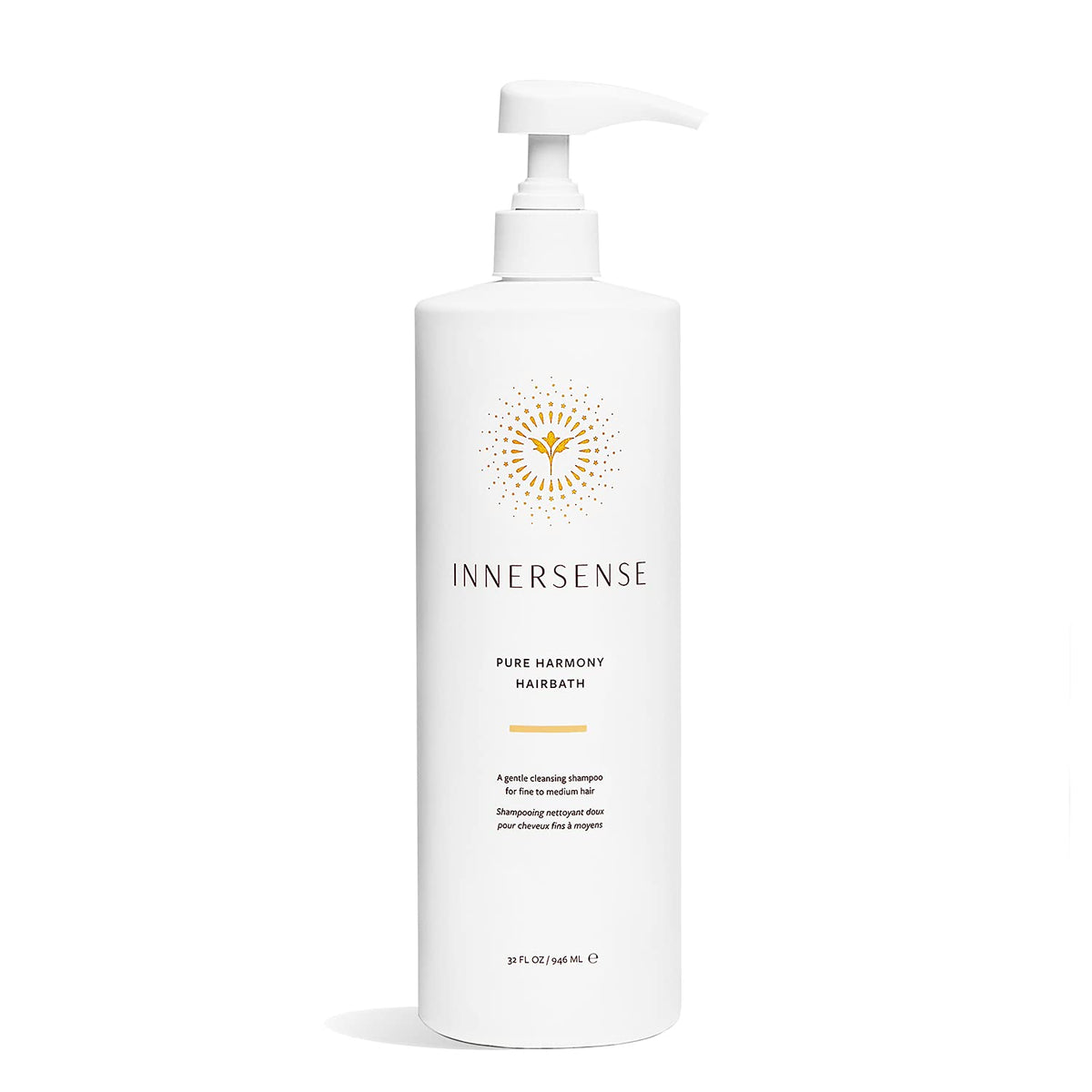 INNERSENSE Hairbath Shampoo bottle front view for gentle cleansing and added fullness