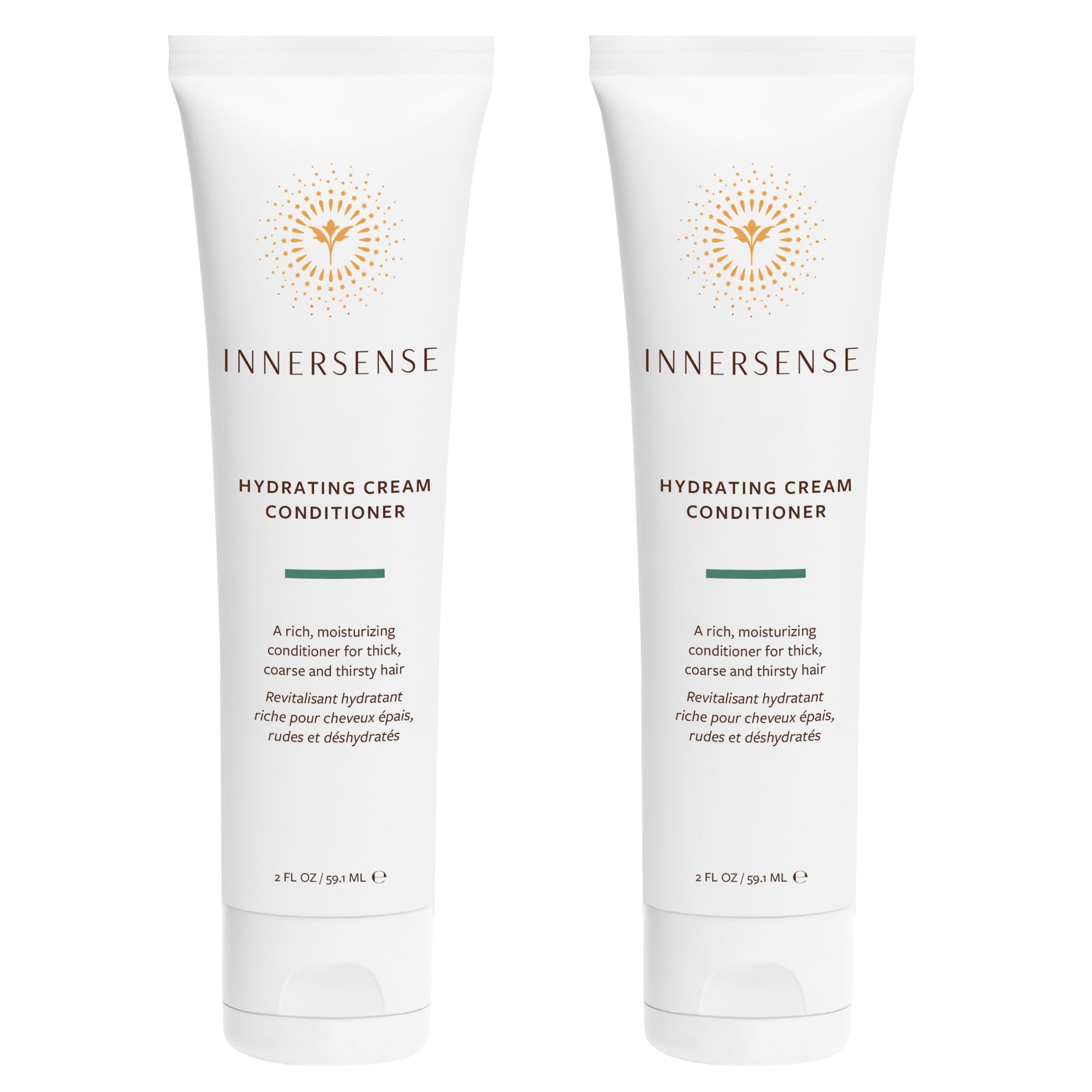 INNERSENSE Hydrating Cream Conditioner bottle close-up showing deep moisture for thick hair.