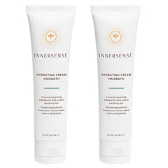 INNERSENSE Hydrating Cream Hairbath Shampoo bottle close-up showing hydration for dry hair