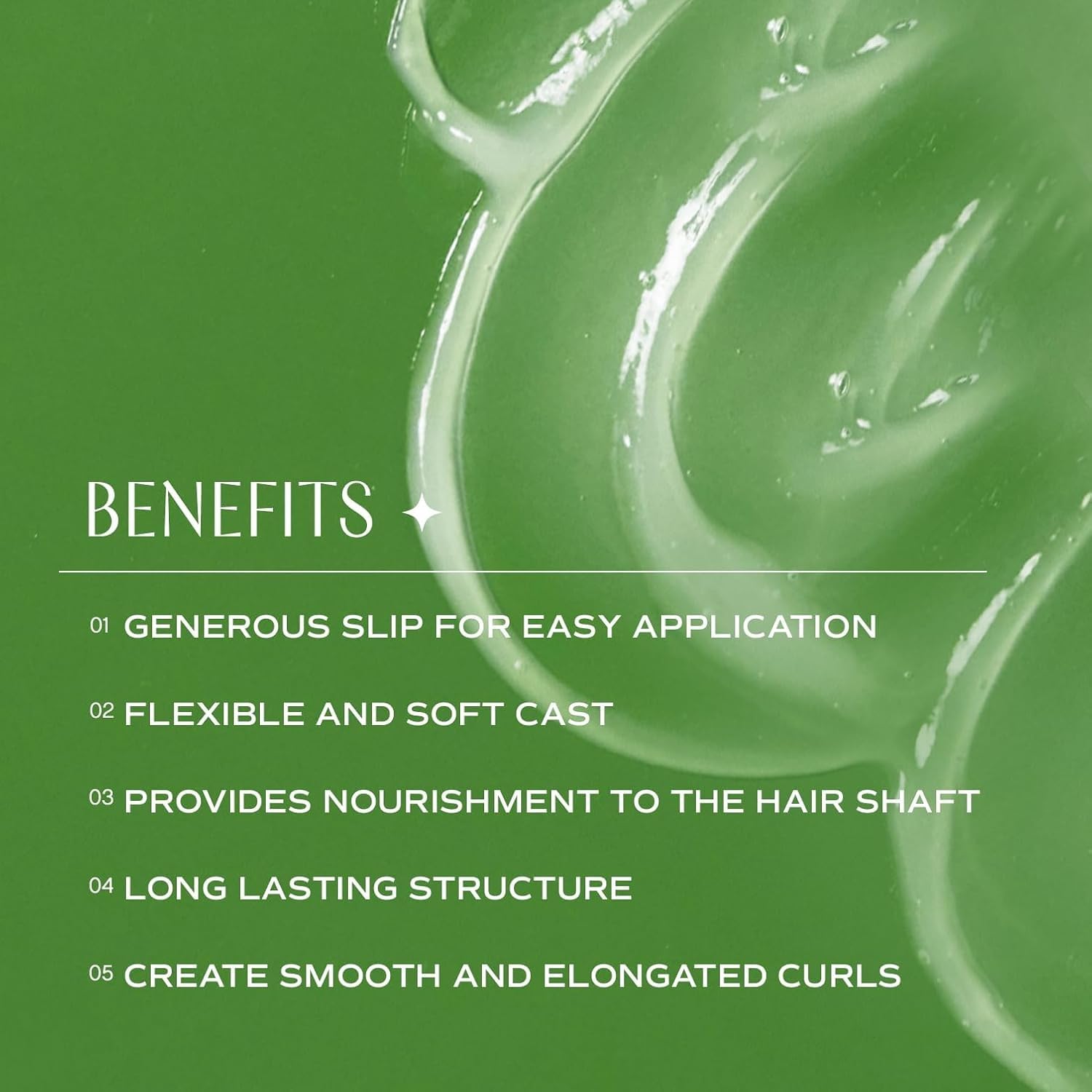 INNERSENSE I Create Curl Memory Gel refill pouch application close-up — smooth, even distribution.