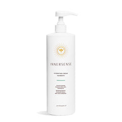 INNERSENSE Natural Hydrating Hairbath bottle nourishes thick, thirsty hair with plant-based moisture.