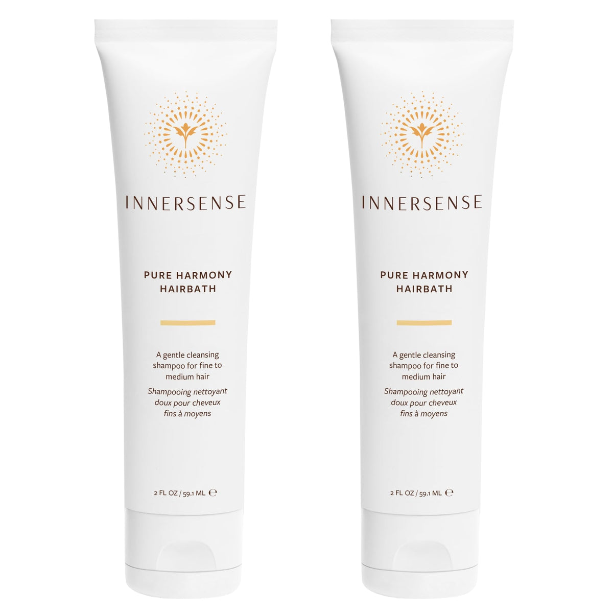 INNERSENSE Natural Pure Harmony Hairbath bottle balances oily scalp for refreshed hair.