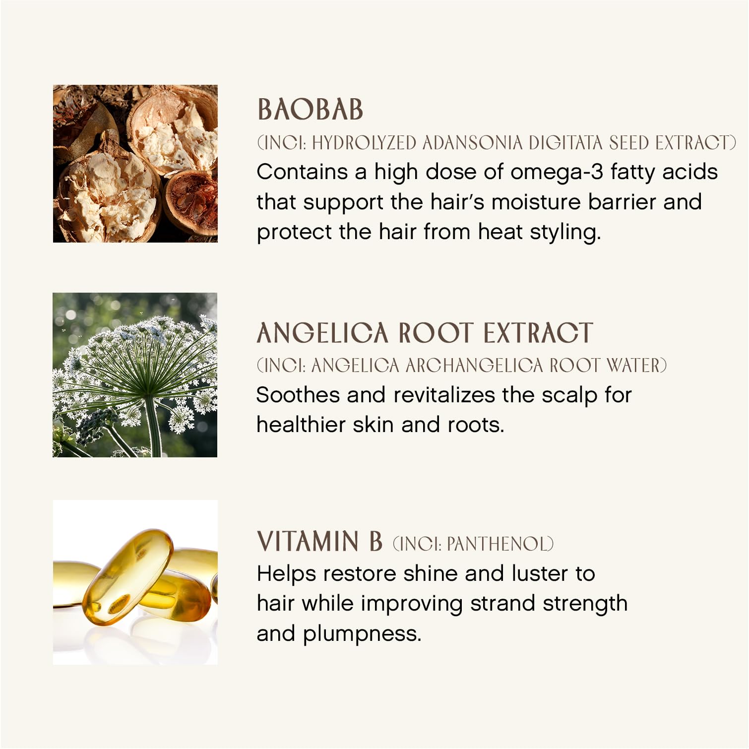 INNERSENSE priming spray plumps hair from roots to ends for styling.