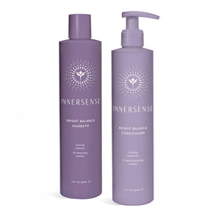 INNERSENSE purple-toning shampoo bottle for brass neutralization and shine
