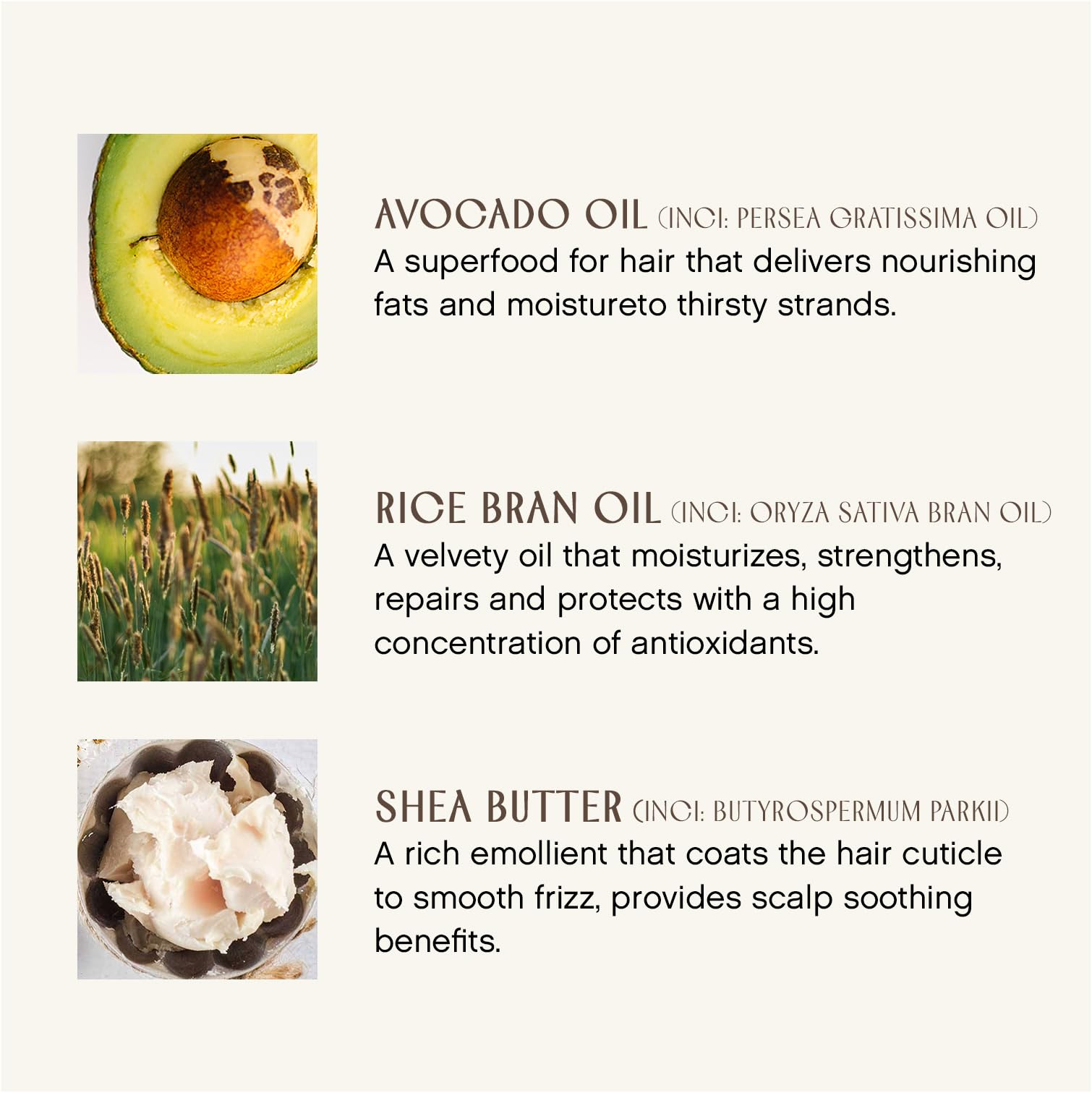 INNERSENSE shea butter ingredient visual showcasing rich conditioning.