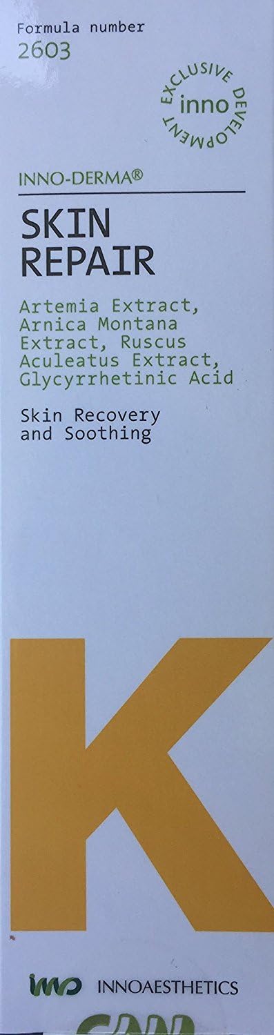 Dispensing action of INNOAESTHETICS Skin Repair Cream for easy use.