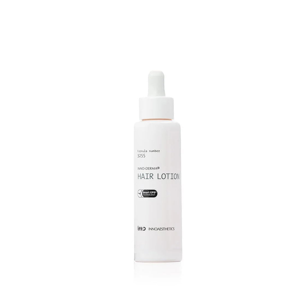 INNO-DERMA Hair Growth Lotion packaging showing sleek 70ml container for convenient nightly use