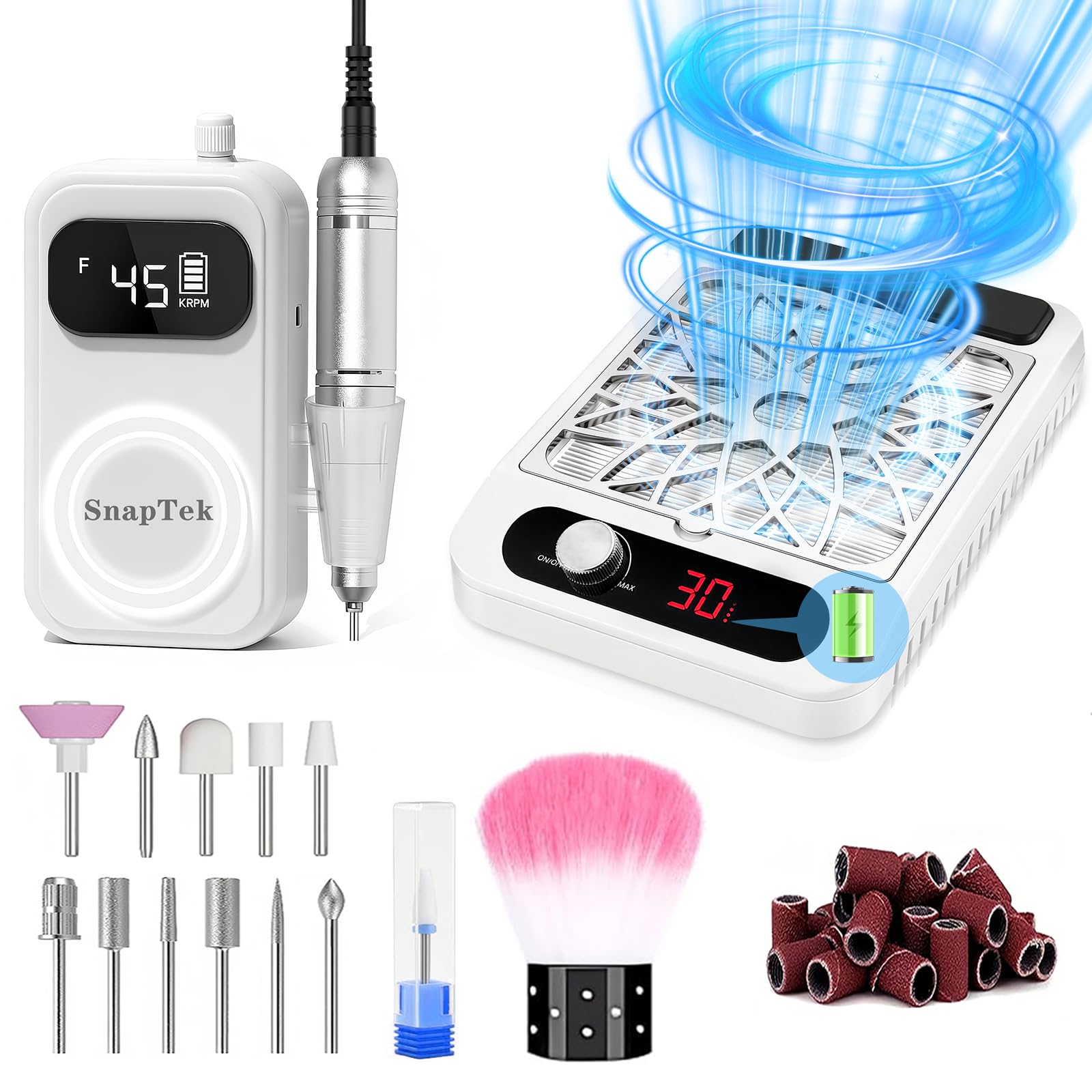 Innoworld portable nail drill kit for on-the-go filing and shaping.