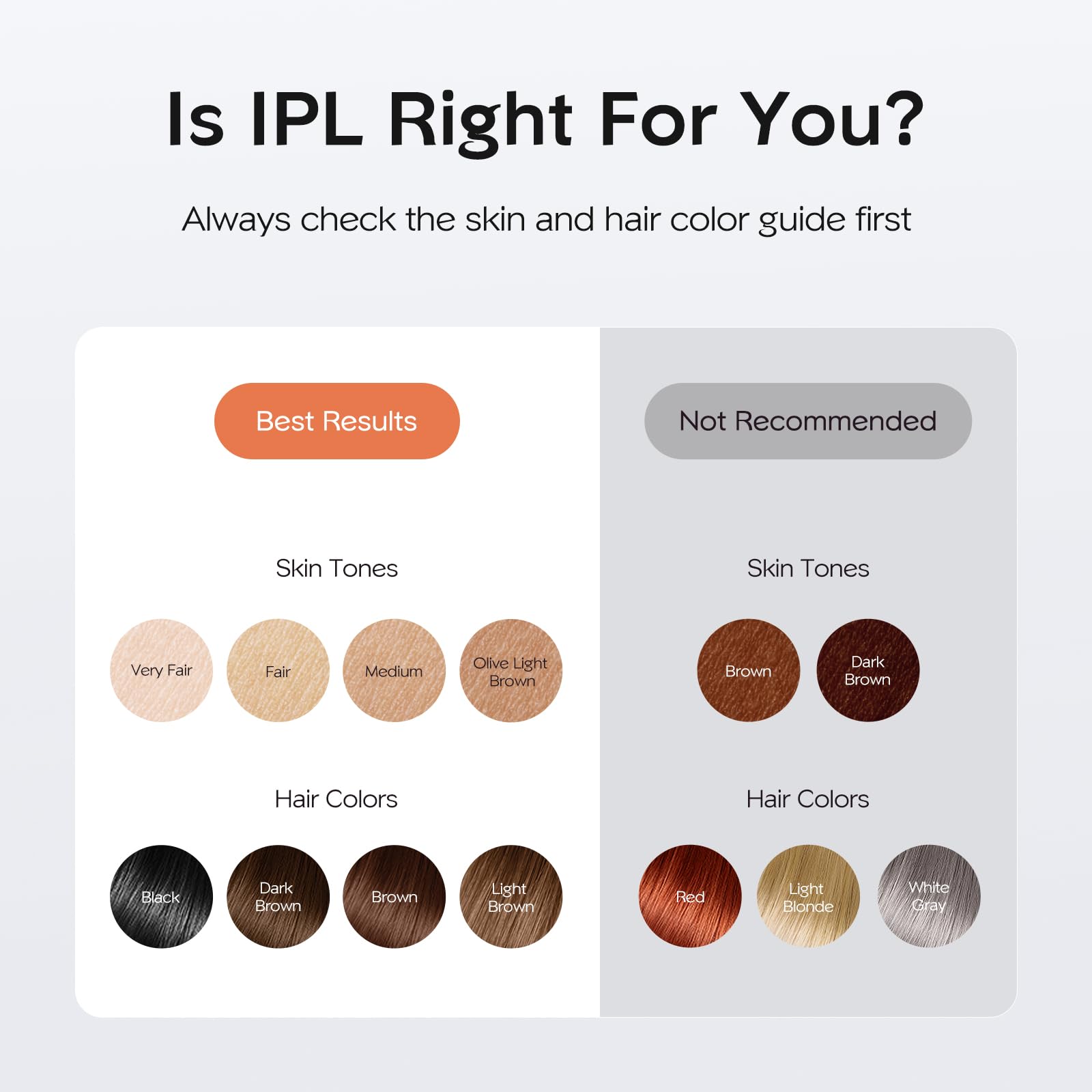 INNZA IPL auto mode used for larger areas on the leg or arm