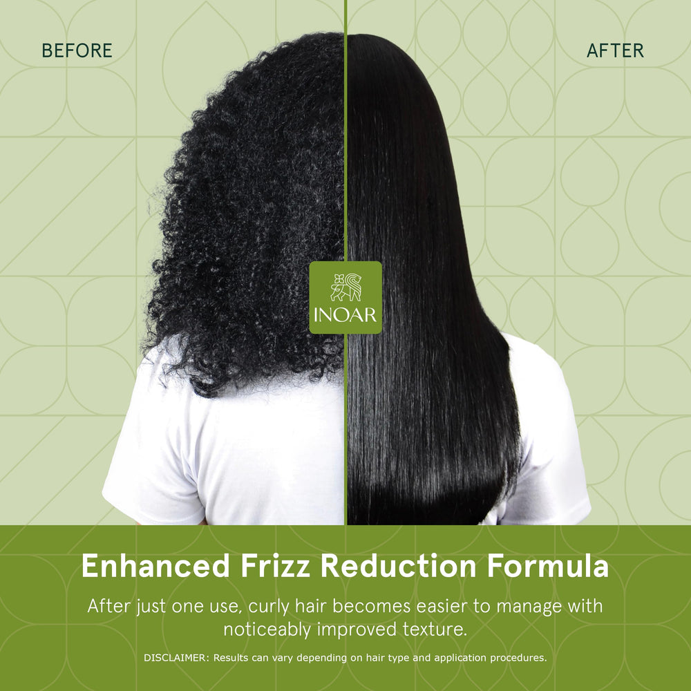 INOAR BotoHair Hydrolyzed Silk and Cocoa Butter support shine and resilience.