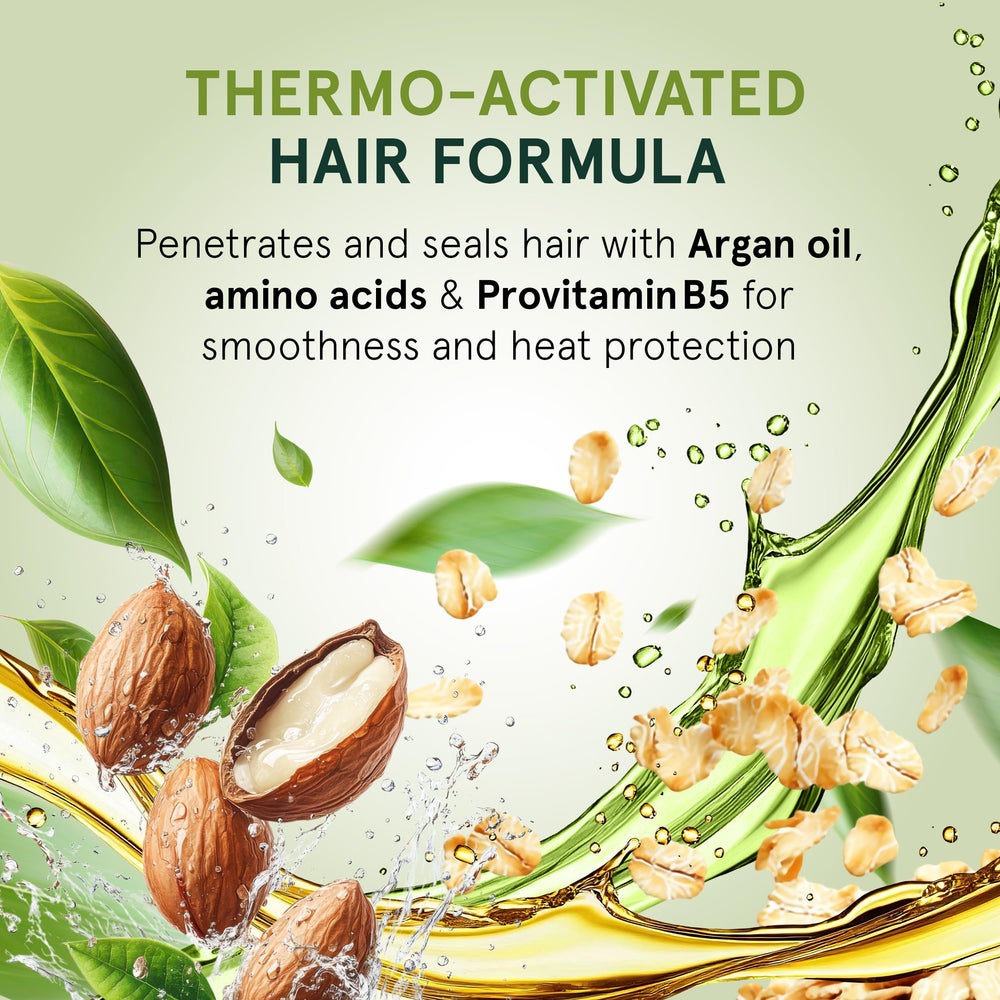 INOAR Thermoliss Balm before-after showing frizz-control and smoother hair outcomes