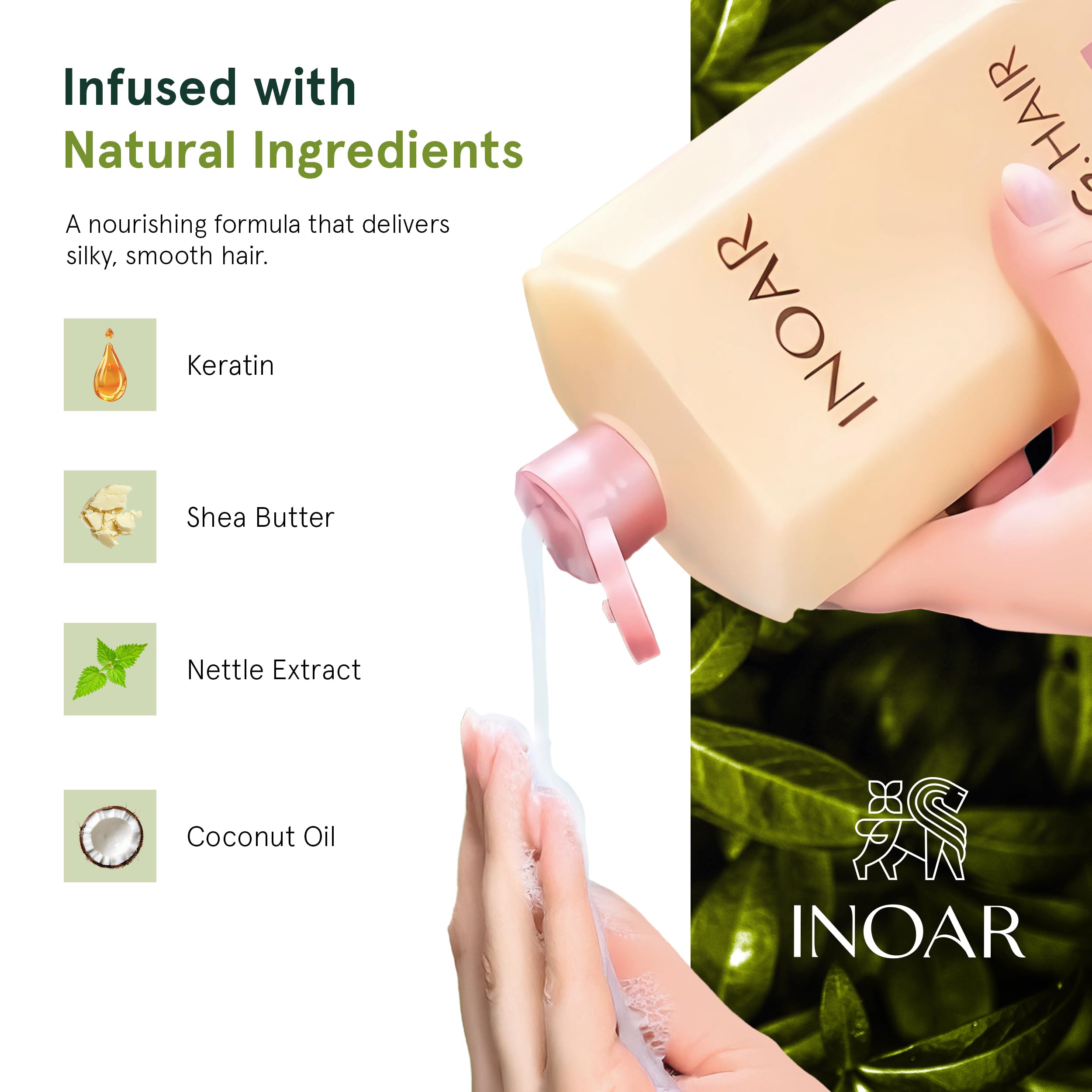 INOAR G.Hair Curly and frizzy hair benefit from improved manageability.
