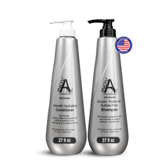 Inova Professional Silk Keratin Shampoo bottle showing frizz control and shine