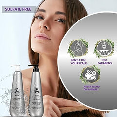 Shampoo foam closeup from Inova Keratin shows luxurious lather