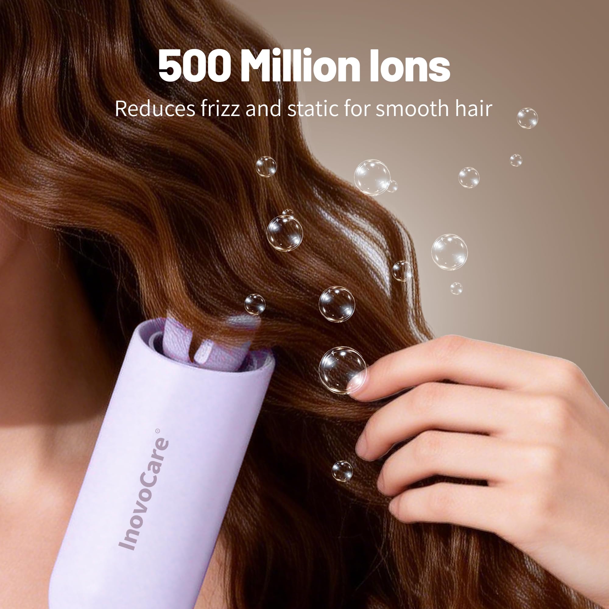 InovoCare CurlPro Plus anti-scald design keeps you safe while curling.
