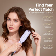 InovoCare CurlPro Plus dual-heaters deliver faster styling for busy mornings.