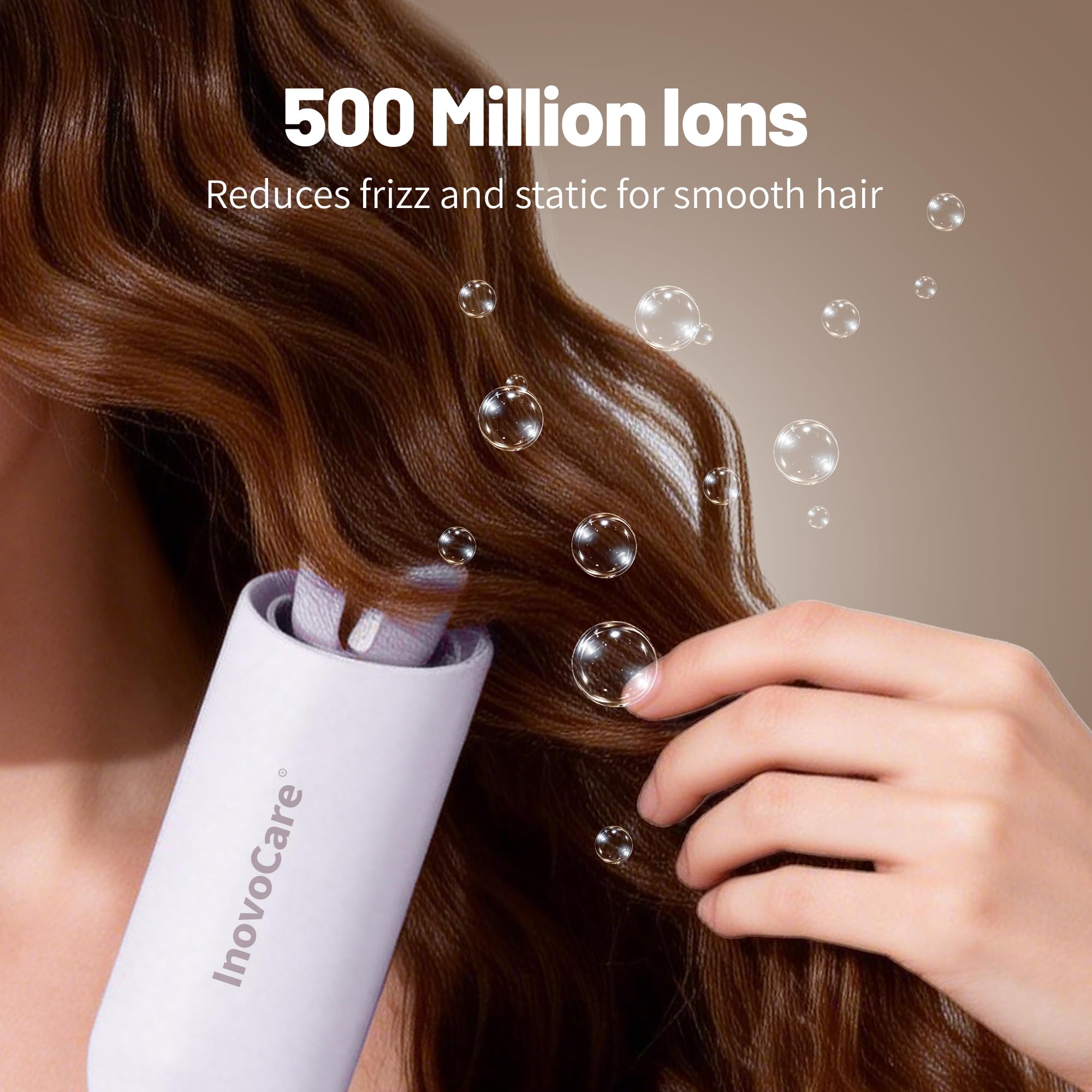 InovoCare CurlPro Plus floating plate adapts to hair type for defined curls