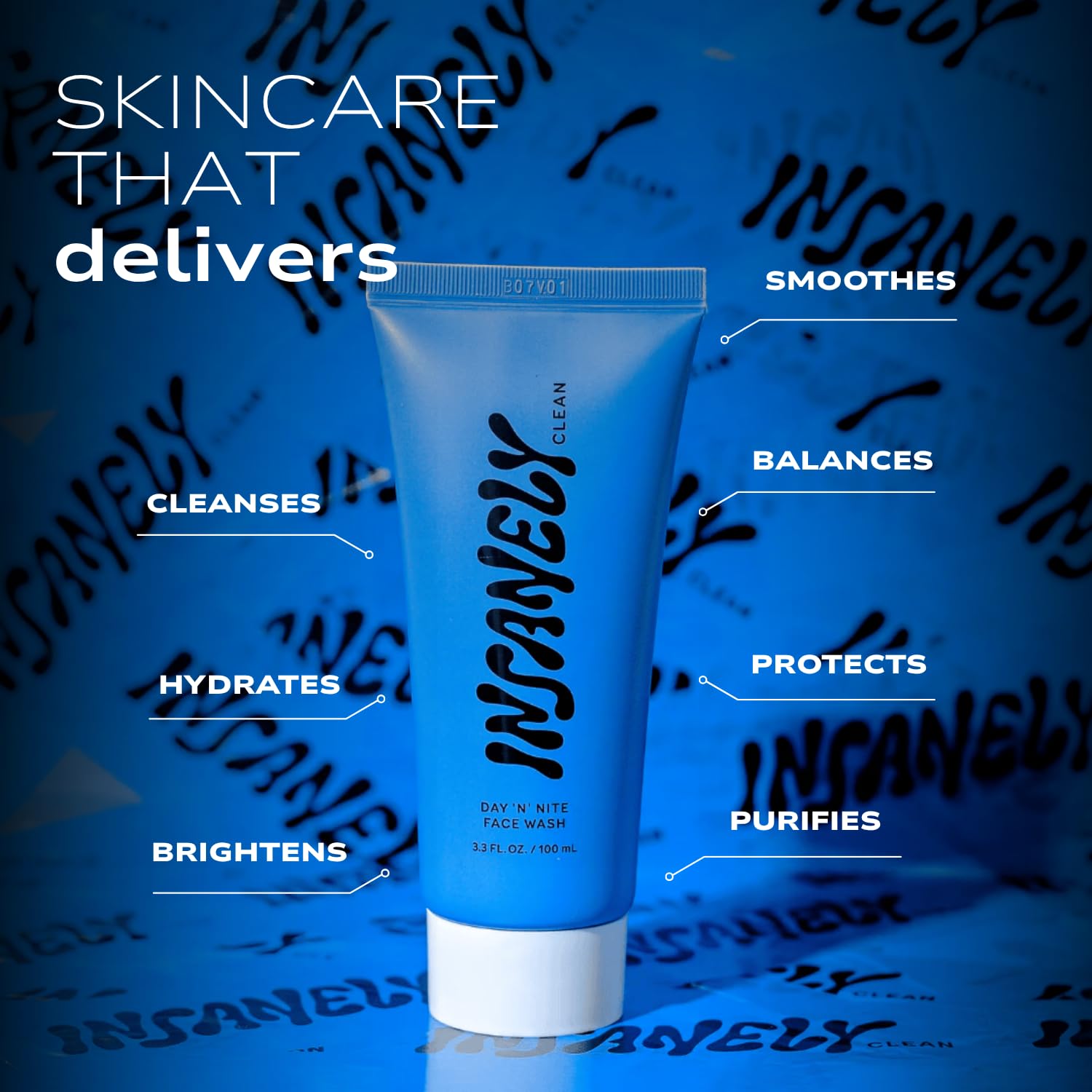 Insanely Clean vitamin E betaine glycerin ingredients lineup