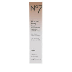 Inscape Data No7 Airbrush Away Perfect Dark bottle showing shade and 1.35oz size for easy blending.