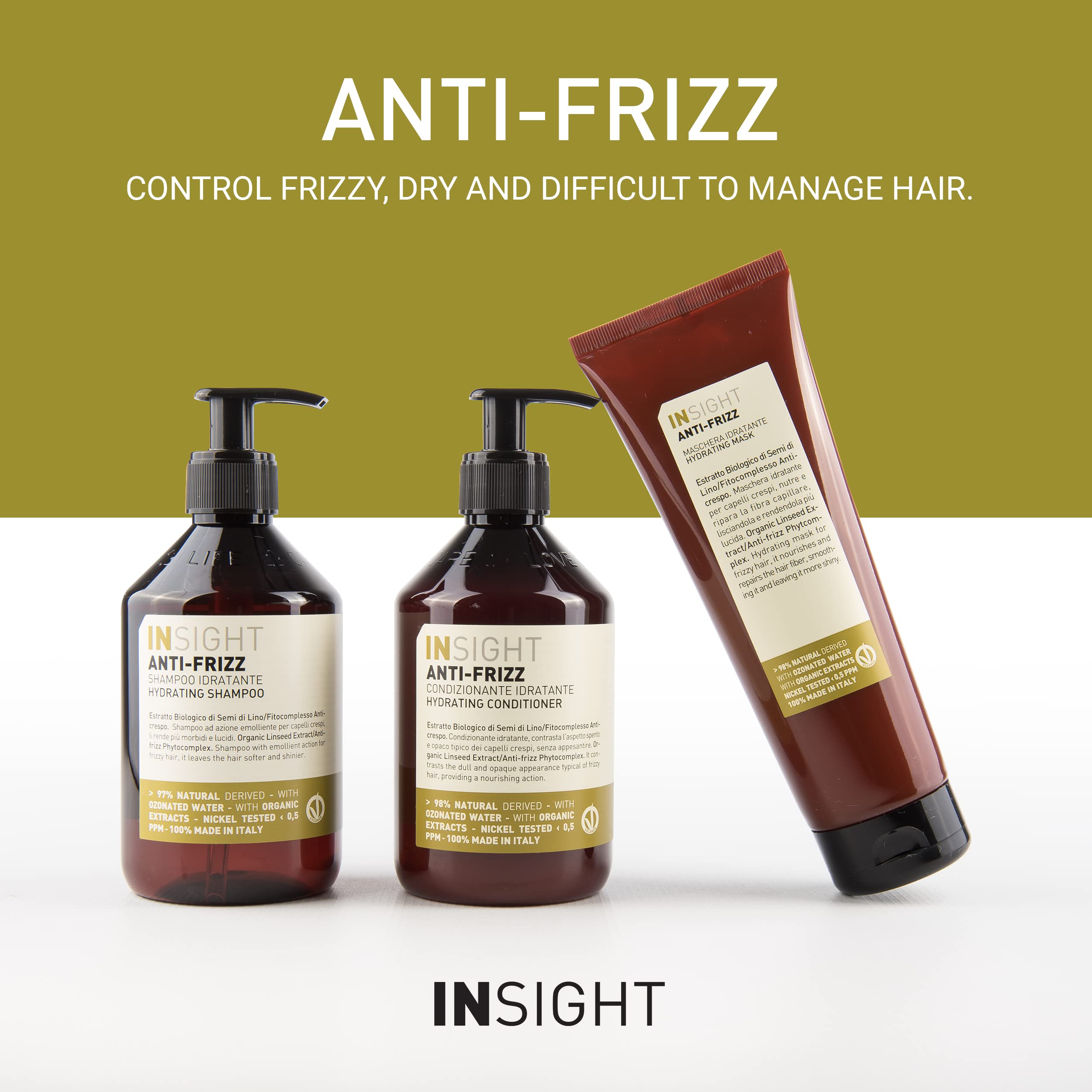 Insight 13.5 oz shampoo bottle ideal for daily refreshment.