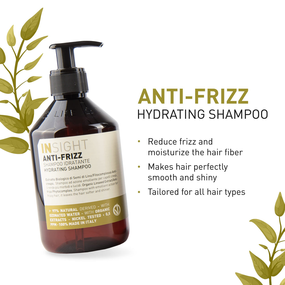 Insight moisturizing shampoo foam in action for smooth, manageable hair.
