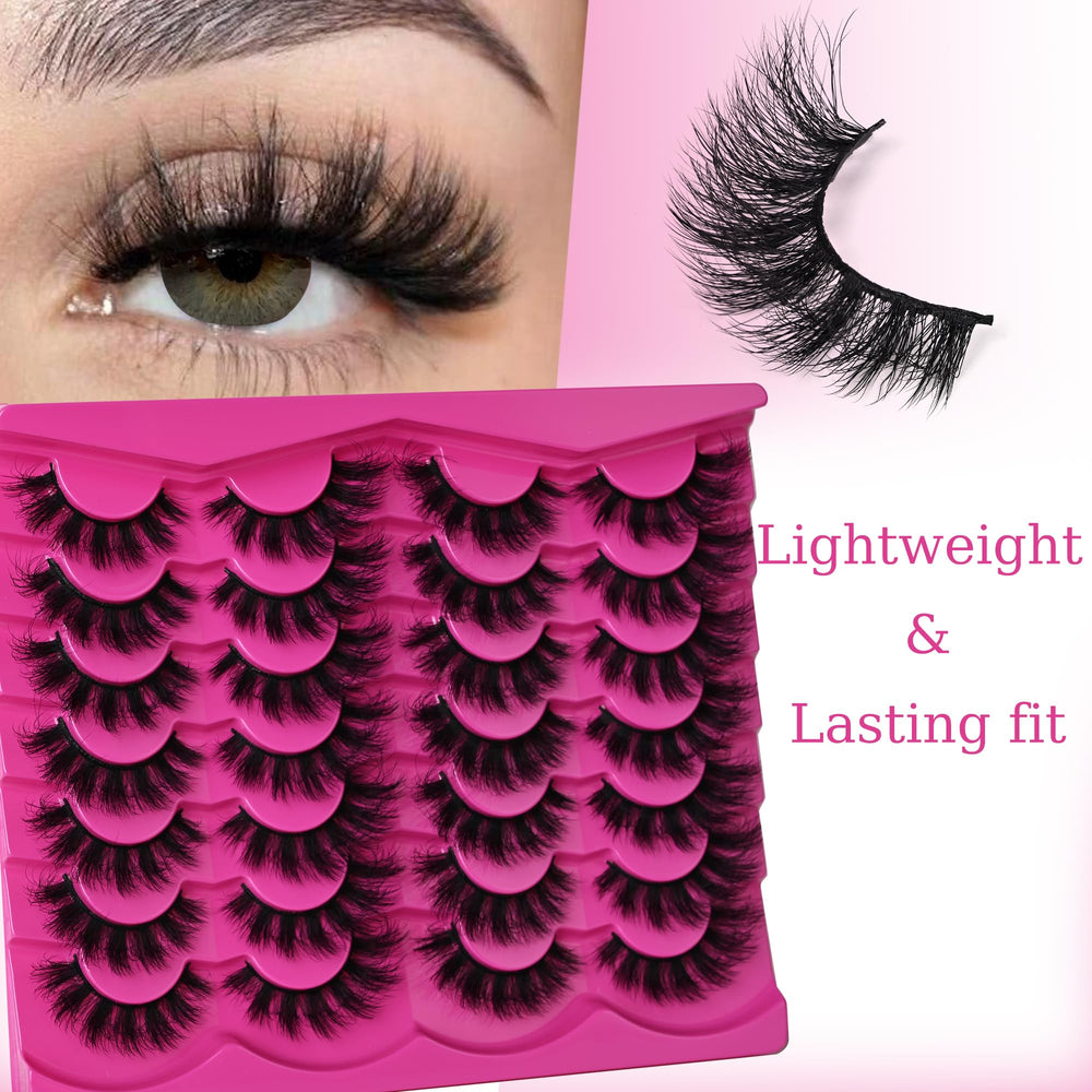 INSPEAUTY 14-pair value pack offers variety from natural to dramatic styles