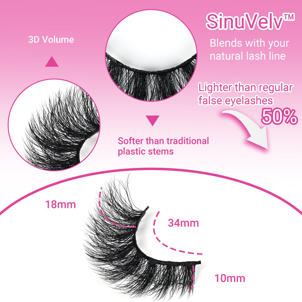 INSPEAUTY faux mink lashes lightweight fiber for all-day comfort and easy wear
