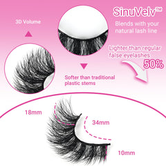 INSPEAUTY faux mink lashes lightweight fiber for all-day comfort and easy wear