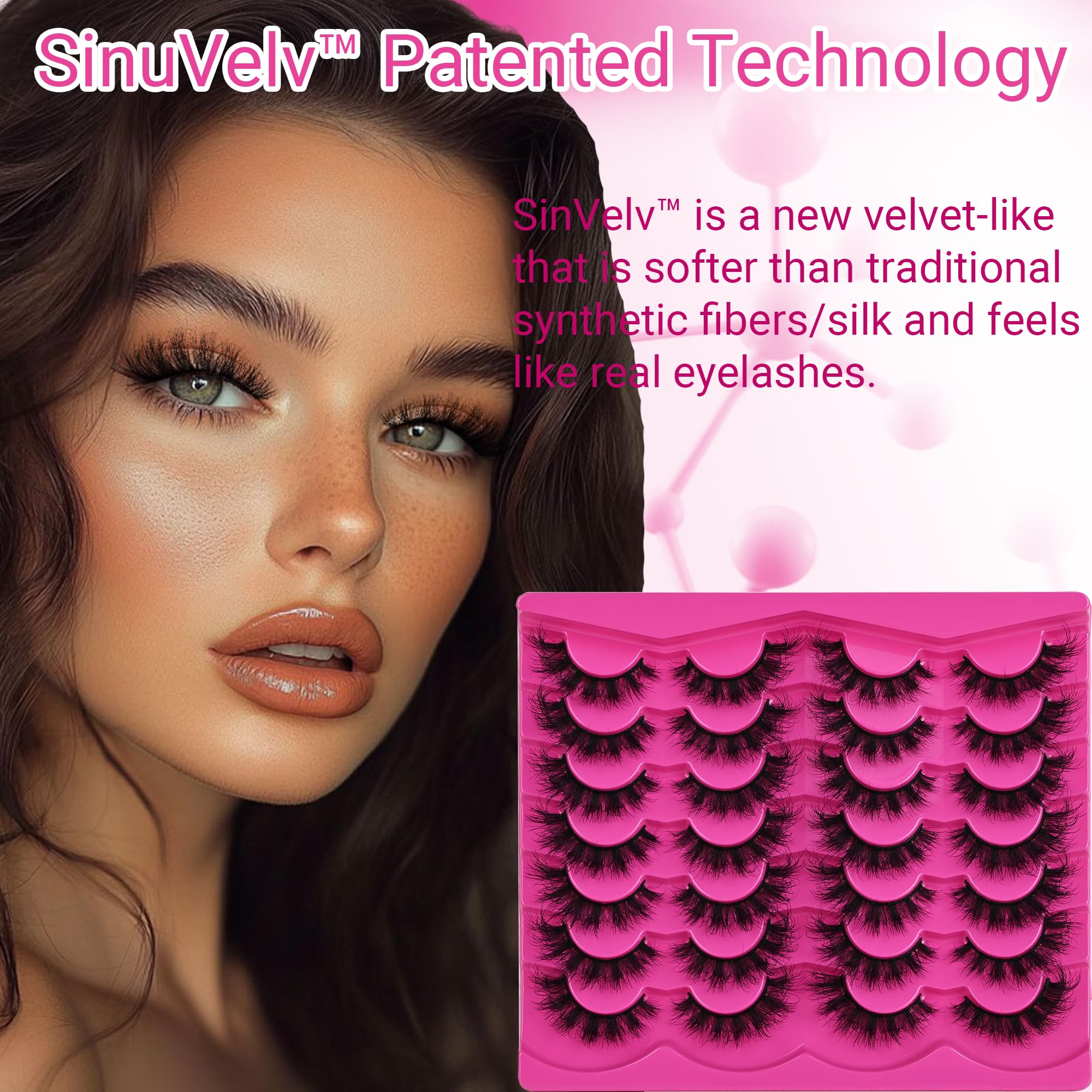 INSPEAUTY faux mink SinuVelv fiber offers cloud-like softness.