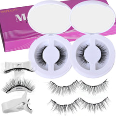 INSPEAUTY magnetic eyelashes 2-pair set for easy, glue-free wear.
