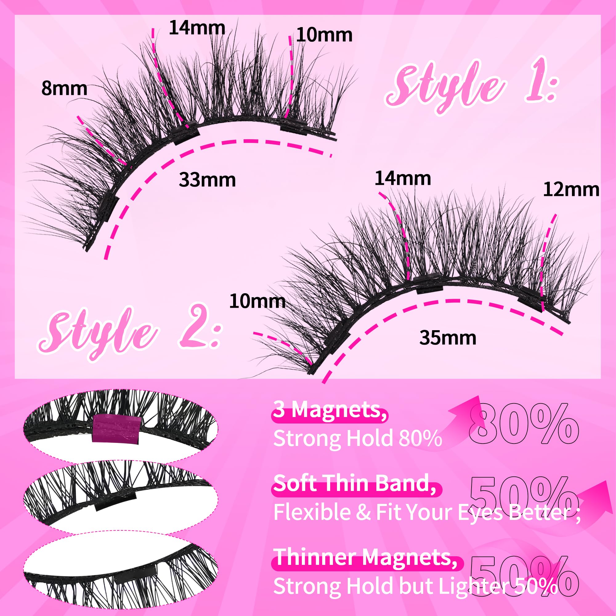 INSPEAUTY dramatic-cat-eye lashes for bold evenings.
