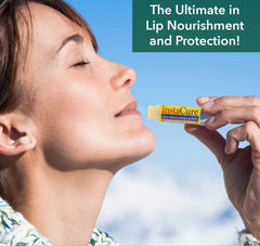 Instacure Vanilla Bean lip balm for nourishing moisture