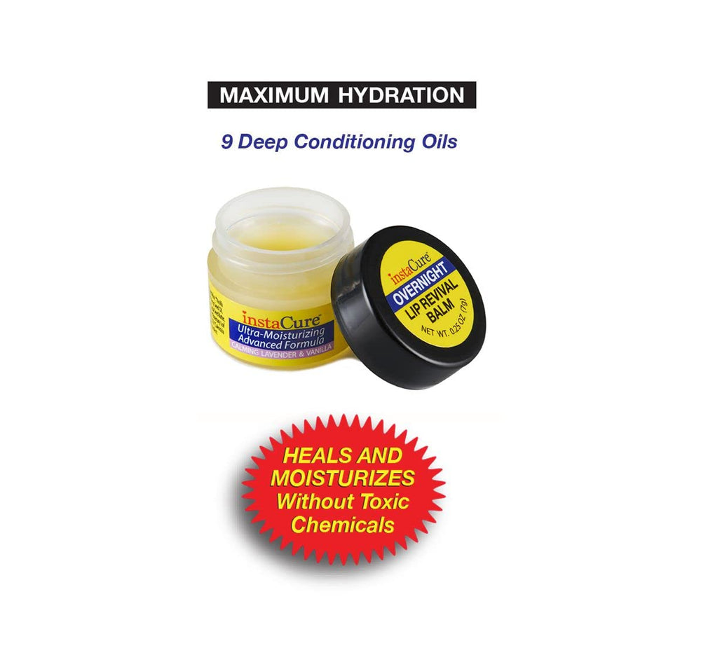 Instacure Lavender Vanilla Lip Mask for overnight conditioning