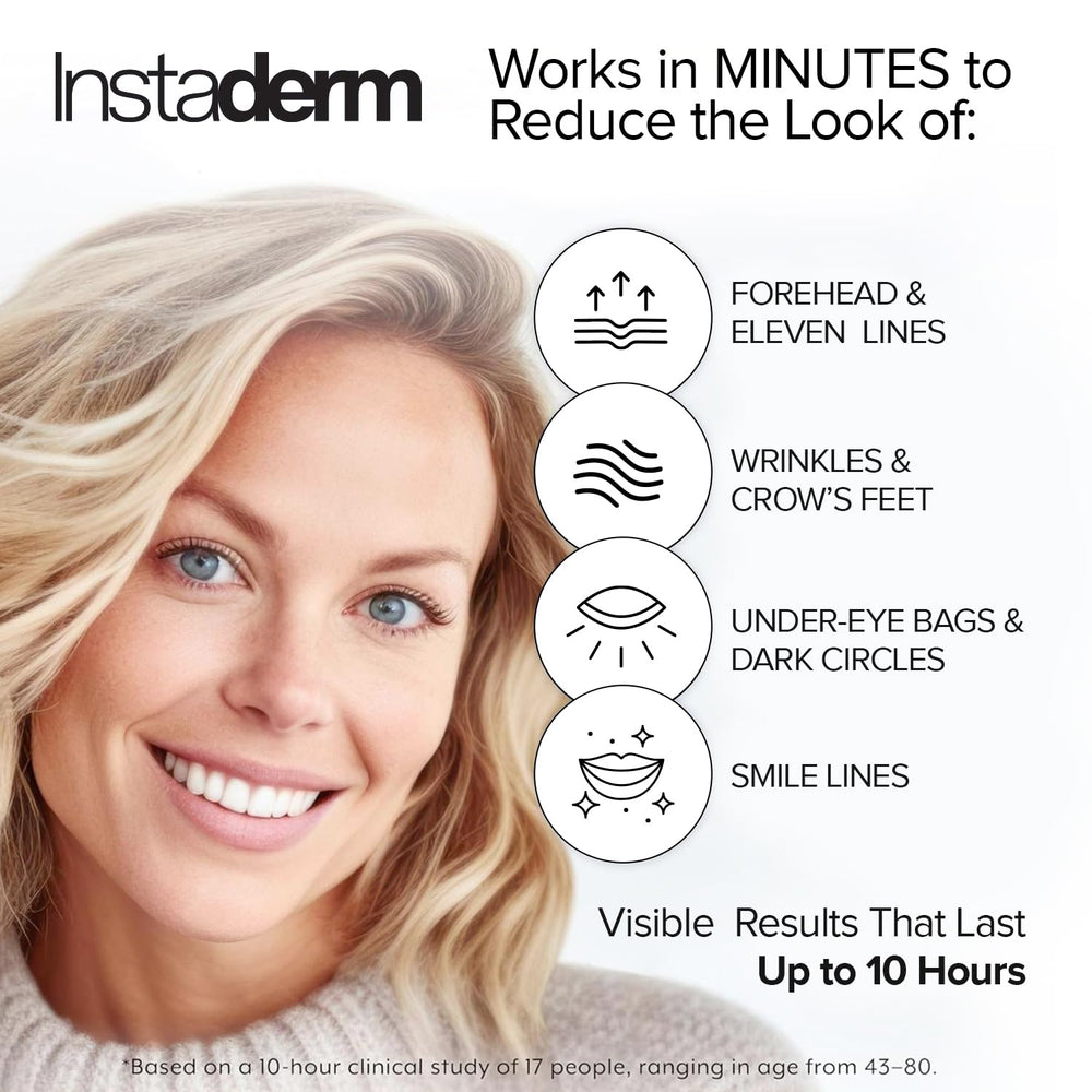 Instaderm Instant Eye Tightener cream jar for soothing, hydrating under-eye care.