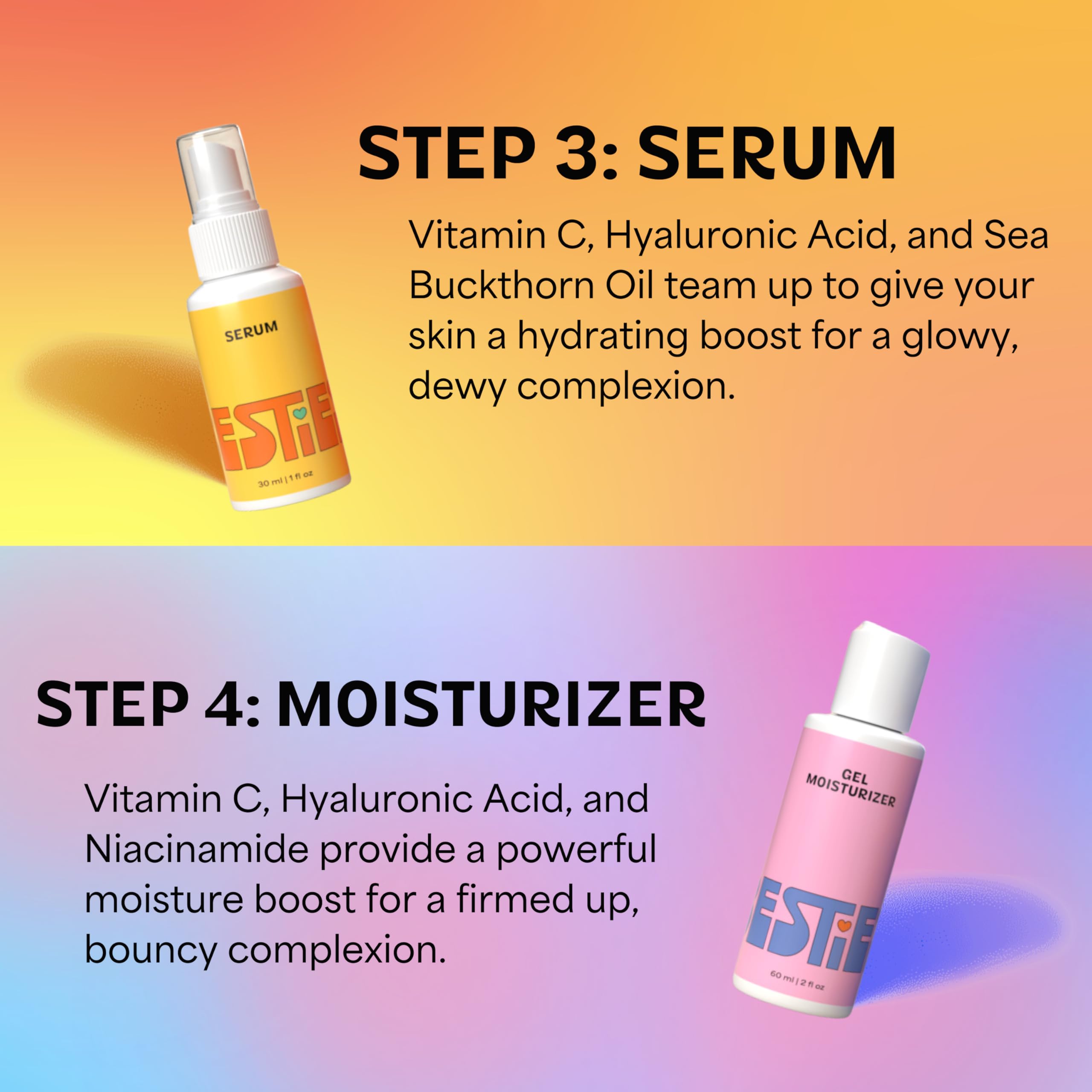 InstaNatural Besties kit box showing the four-step teen routine.
