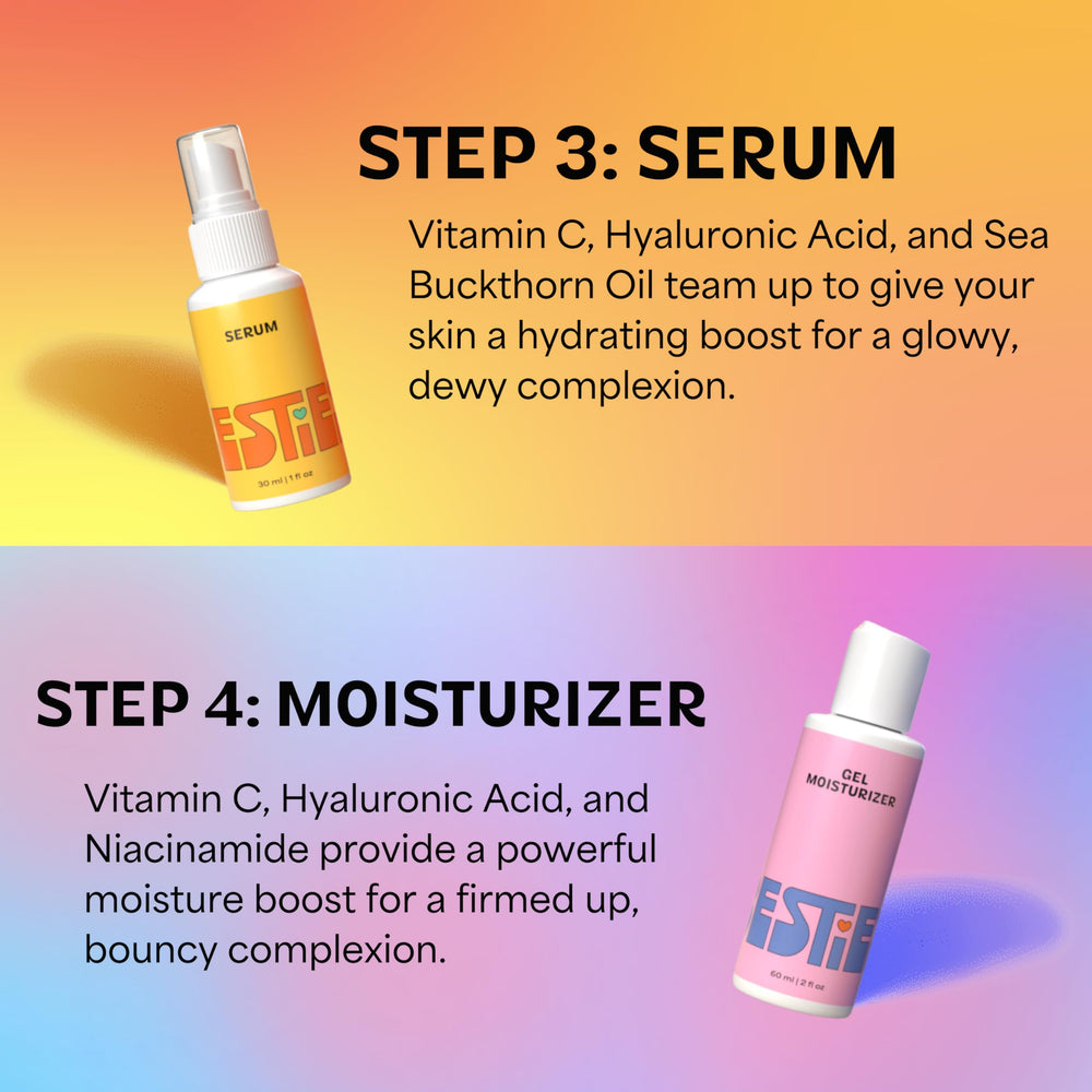 InstaNatural Besties kit box showing the four-step teen routine.