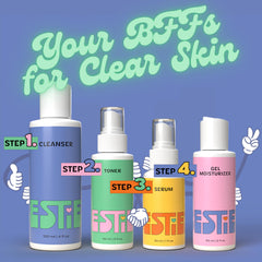 InstaNatural Besties serum drops for quick absorption and a hydrated look.