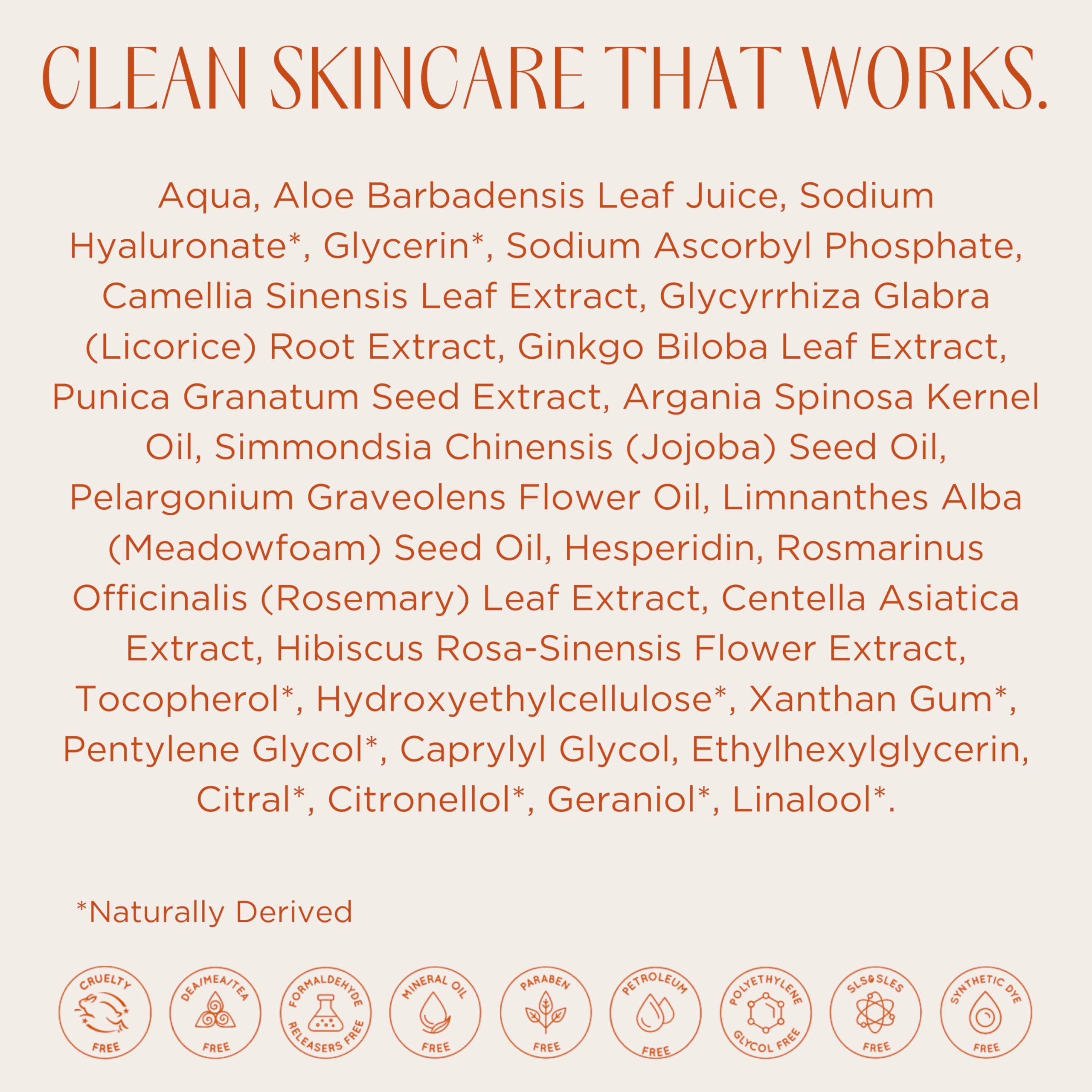 InstaNatural Hyaluronic Acid Serum packaging shows dropper and pump