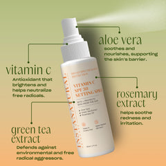 InstaNatural SPF30 broad-spectrum protection mist shields skin from UV rays