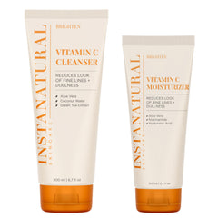 InstaNatural Vitamin C cleanser bottle in a refreshing daily-use scene