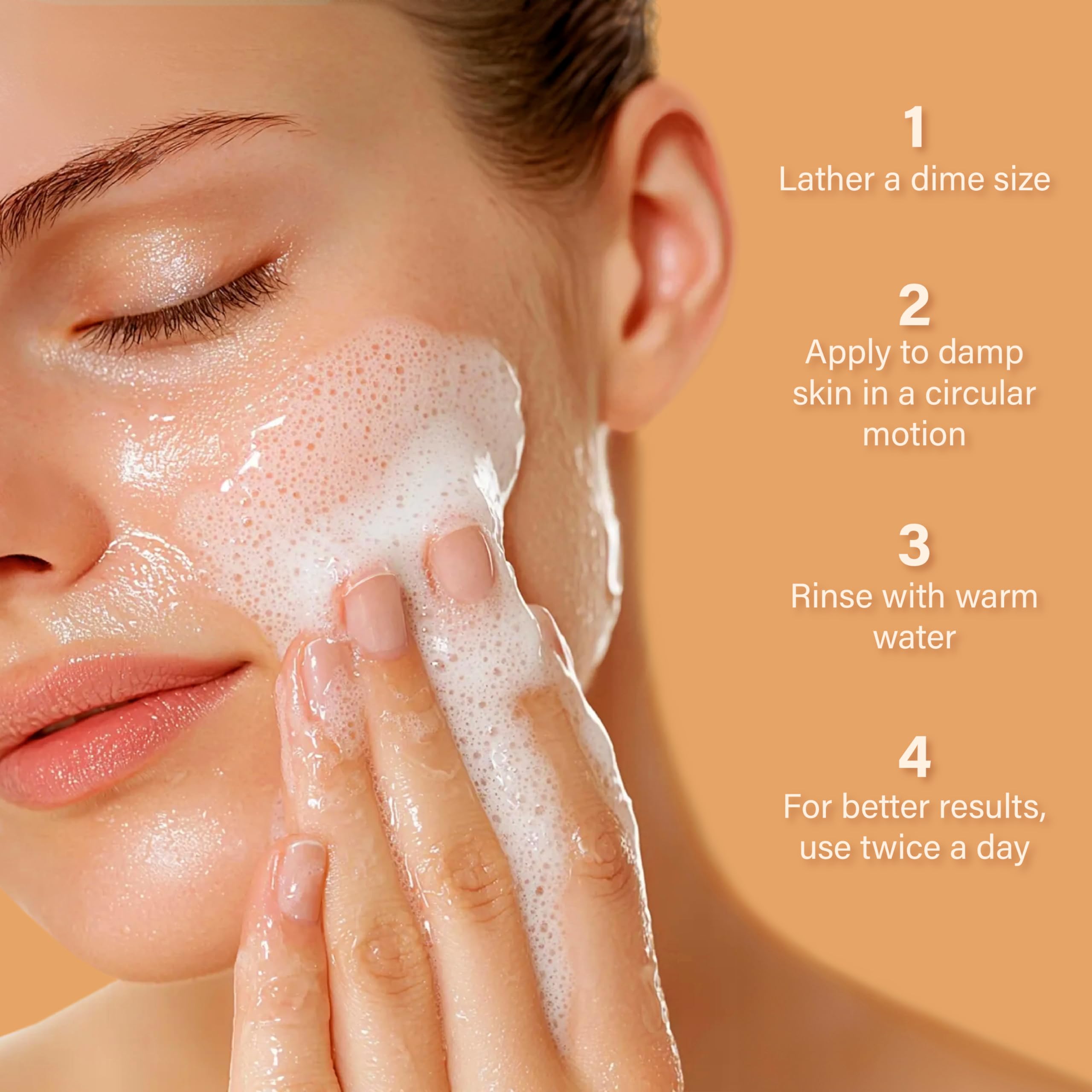 InstaNatural Vitamin C Cleanser coconut water and aloe imagery suggests hydration and soothing cleanse.