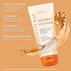 InstaNatural Vitamin C moisturizer jar with smooth, hydrated skin glow