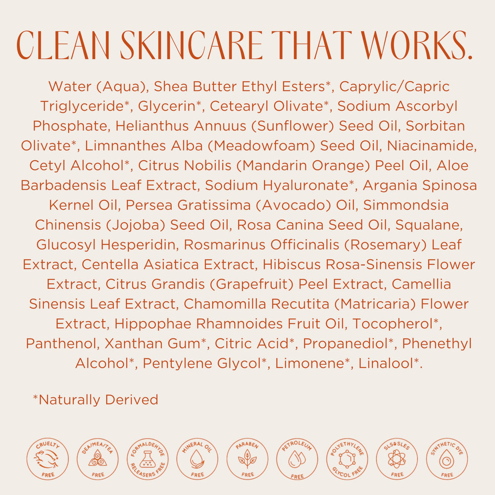 Morning or night skincare routine using InstaNatural Vitamin C moisturizer.
