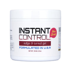 Instant Control Edge & Braid Gel jar helps shape edges with easy hold