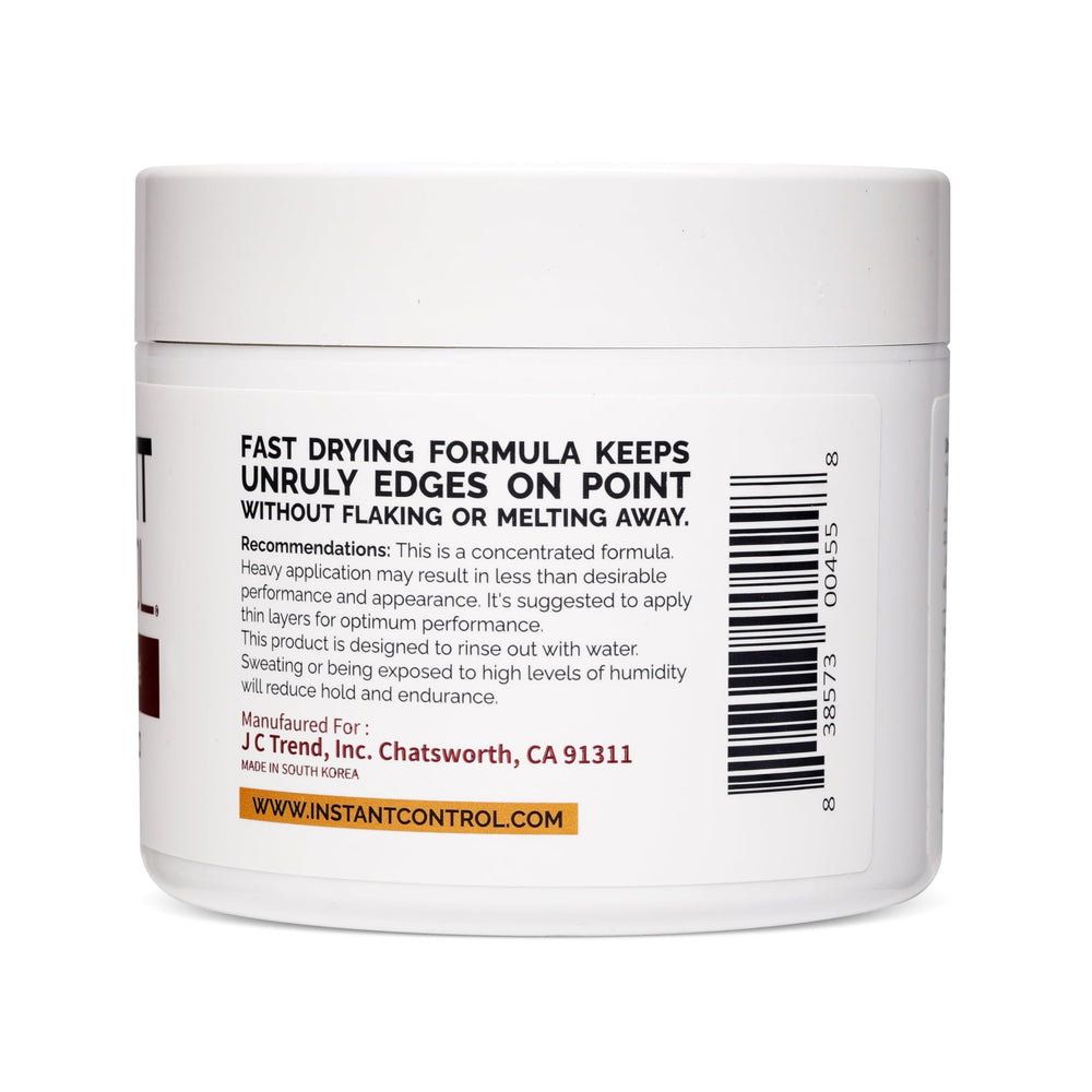 Instant Control Edge & Braid Gel Original on braids shows sleek finish.