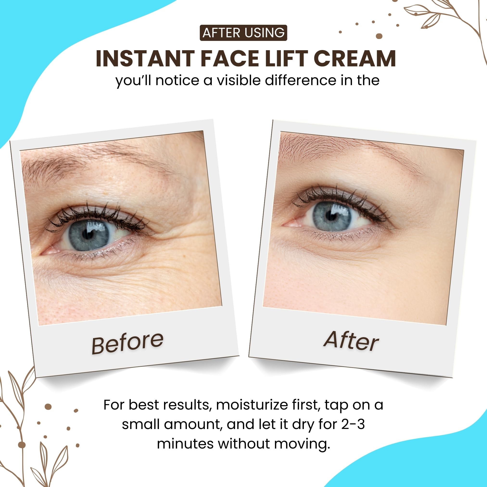 Instantly Ageless application demonstration with brush for an even finish.