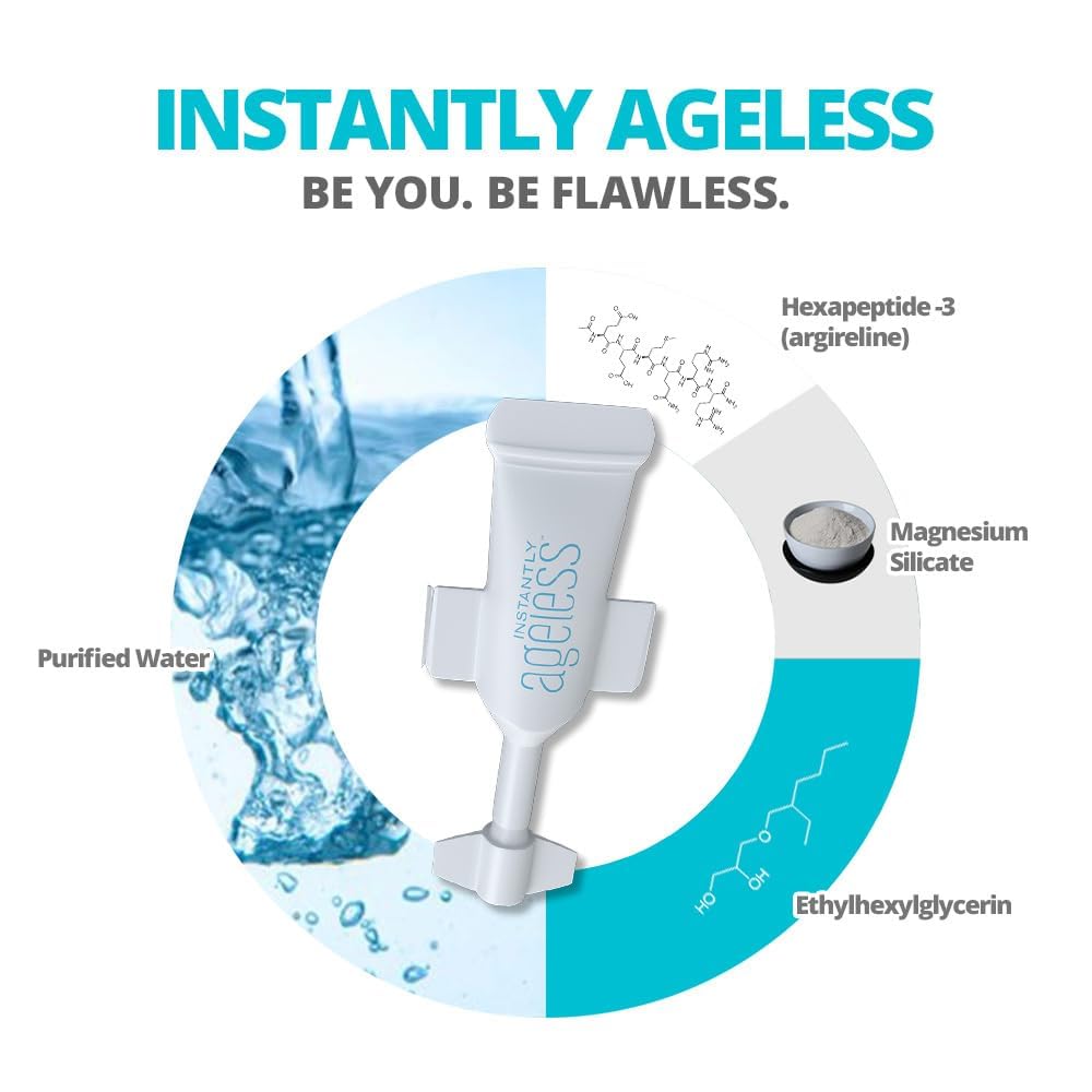 Instantly Ageless eye area application close-up for targeted prep.